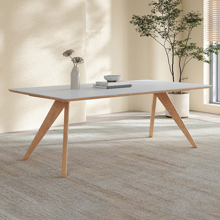 Nordic Dining Room Set 1/4/5/7 Pcs Dining Set for Dining Room White 79"L x 35"W Clearhalo 'Dining Room Sets' 'Dining Tables & Seating' 'dining_room_set' 'furn' 'furn_dining_room_set' 'Furniture' 'Kitchen & Dining Furniture' 6963850