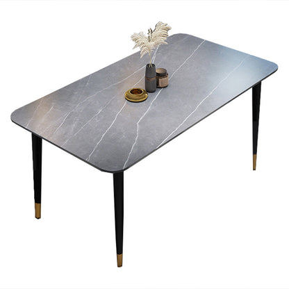 Tavolo da pranzo Simplicity Dining Room Tavolo da pranzo in pietra a 4 gambe