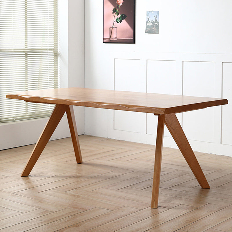 Dining Room Dinner Kitchen Table Solid Wood Rectangle Dining Table Clearhalo 'Dining Tables & Seating' 'Dining Tables' 'dining_table' 'furn' 'furn_dining_table' 'Furniture' 'Kitchen & Dining Furniture' 6963938