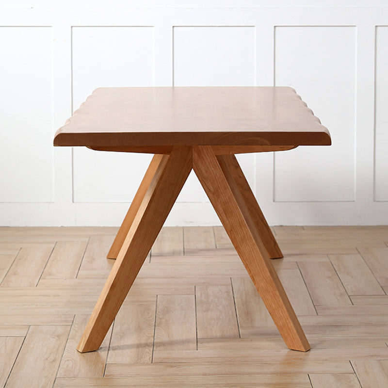 Dining Room Dinner Kitchen Table Solid Wood Rectangle Dining Table Clearhalo 'Dining Tables & Seating' 'Dining Tables' 'dining_table' 'furn' 'furn_dining_table' 'Furniture' 'Kitchen & Dining Furniture' 6963942