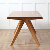 Dining Room Dinner Kitchen Table Solid Wood Rectangle Dining Table Clearhalo 'Dining Tables & Seating' 'Dining Tables' 'dining_table' 'furn' 'furn_dining_table' 'Furniture' 'Kitchen & Dining Furniture' 6963942