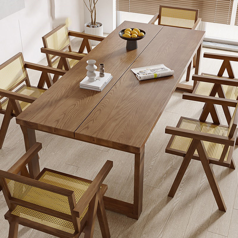 Eetkamer eettafel Massief houten sledebasis Rechthoekige eettafel