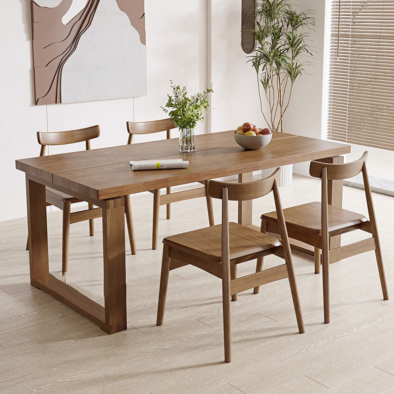 Eetkamer eettafel Massief houten sledebasis Rechthoekige eettafel
