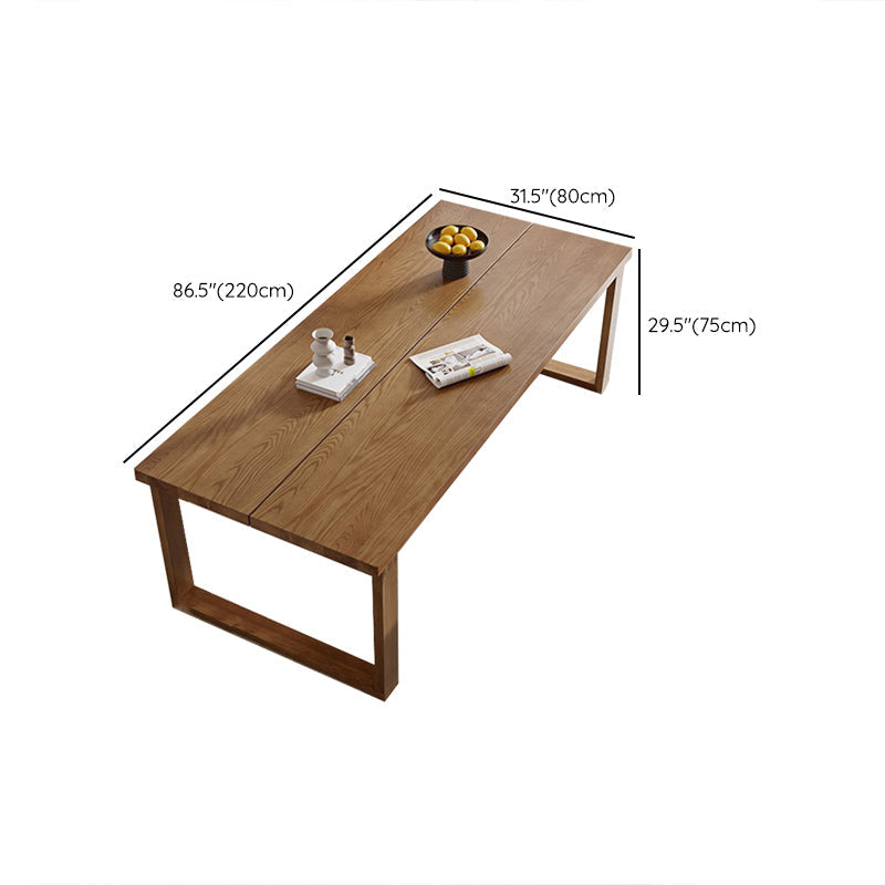 Eetkamer eettafel Massief houten sledebasis Rechthoekige eettafel