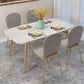 Mesa de comedor de lujo para comedor, cocina, mesa de comedor de piedra de 4 patas