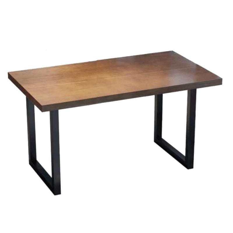 Esstisch für Esszimmer, Küche, Massivholz, schwarzes Gestell