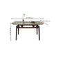 4 Legs Dining Table Sintered Stone Extendable Table for Kitchen Clearhalo 'Dining Tables & Seating' 'Dining Tables' 'dining_table' 'furn' 'furn_dining_table' 'Furniture' 'Kitchen & Dining Furniture' 6964053