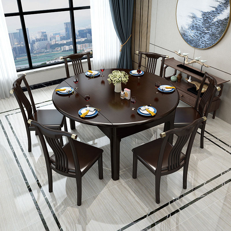 Traditional 4 Legs Dining Table Extendable Dining Table for Dining Room