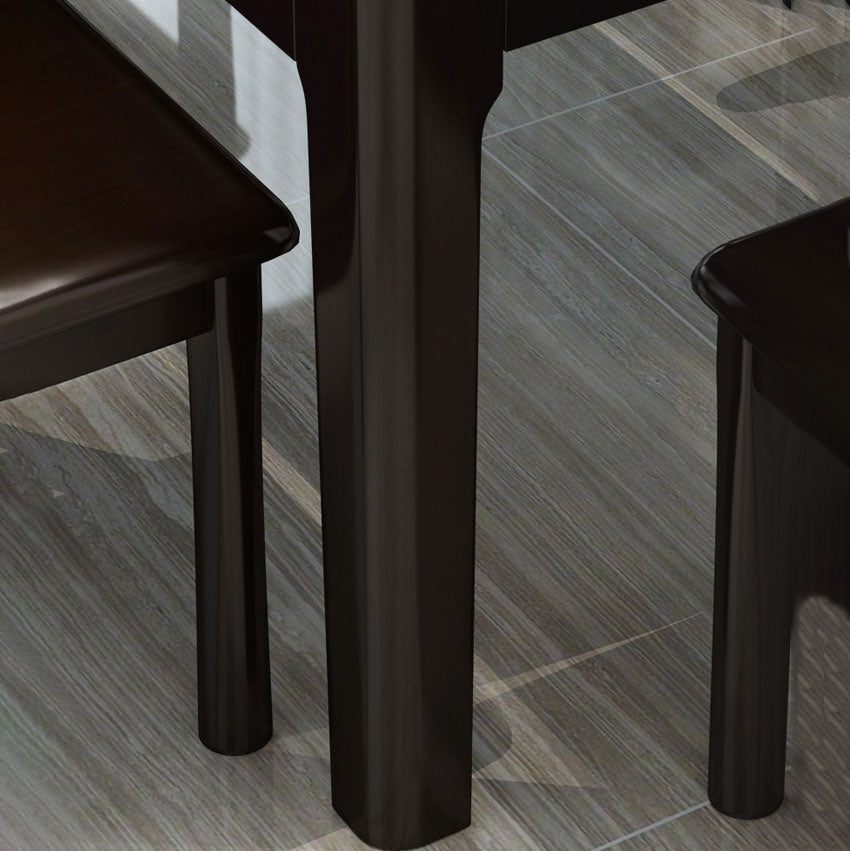 Traditional 4 Legs Dining Table Extendable Dining Table for Dining Room