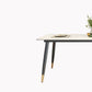 Sintered Stone Top Dining Table Metal Base Table for Dining Room Clearhalo 'Dining Tables & Seating' 'Dining Tables' 'dining_table' 'furn' 'furn_dining_table' 'Furniture' 'Kitchen & Dining Furniture' 6964111