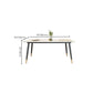 Sintered Stone Top Dining Table Metal Base Table for Dining Room Clearhalo 'Dining Tables & Seating' 'Dining Tables' 'dining_table' 'furn' 'furn_dining_table' 'Furniture' 'Kitchen & Dining Furniture' 6964123