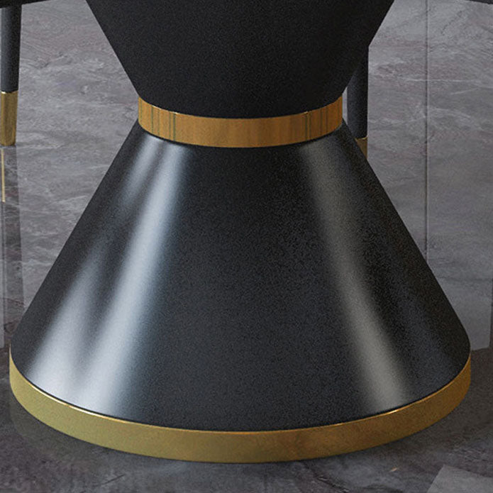 Metal Pedestal Table Convertible Dining Table for Dining Room