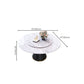Metal Pedestal Table Convertible Dining Table for Dining Room