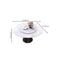 Metal Pedestal Table Convertible Dining Table for Dining Room