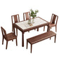 Sintered Stone Top Table Rectangle Dining Table for Dining Room Clearhalo 'Dining Tables & Seating' 'Dining Tables' 'dining_table' 'furn' 'furn_dining_table' 'Furniture' 'Kitchen & Dining Furniture' 6964145