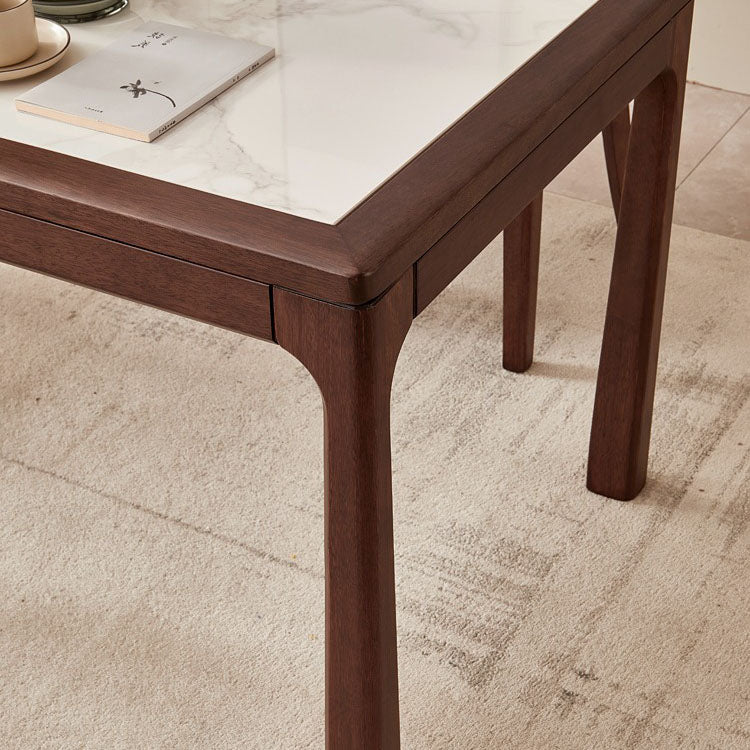 Sintered Stone Top Table Rectangle Dining Table for Dining Room Clearhalo 'Dining Tables & Seating' 'Dining Tables' 'dining_table' 'furn' 'furn_dining_table' 'Furniture' 'Kitchen & Dining Furniture' 6964147
