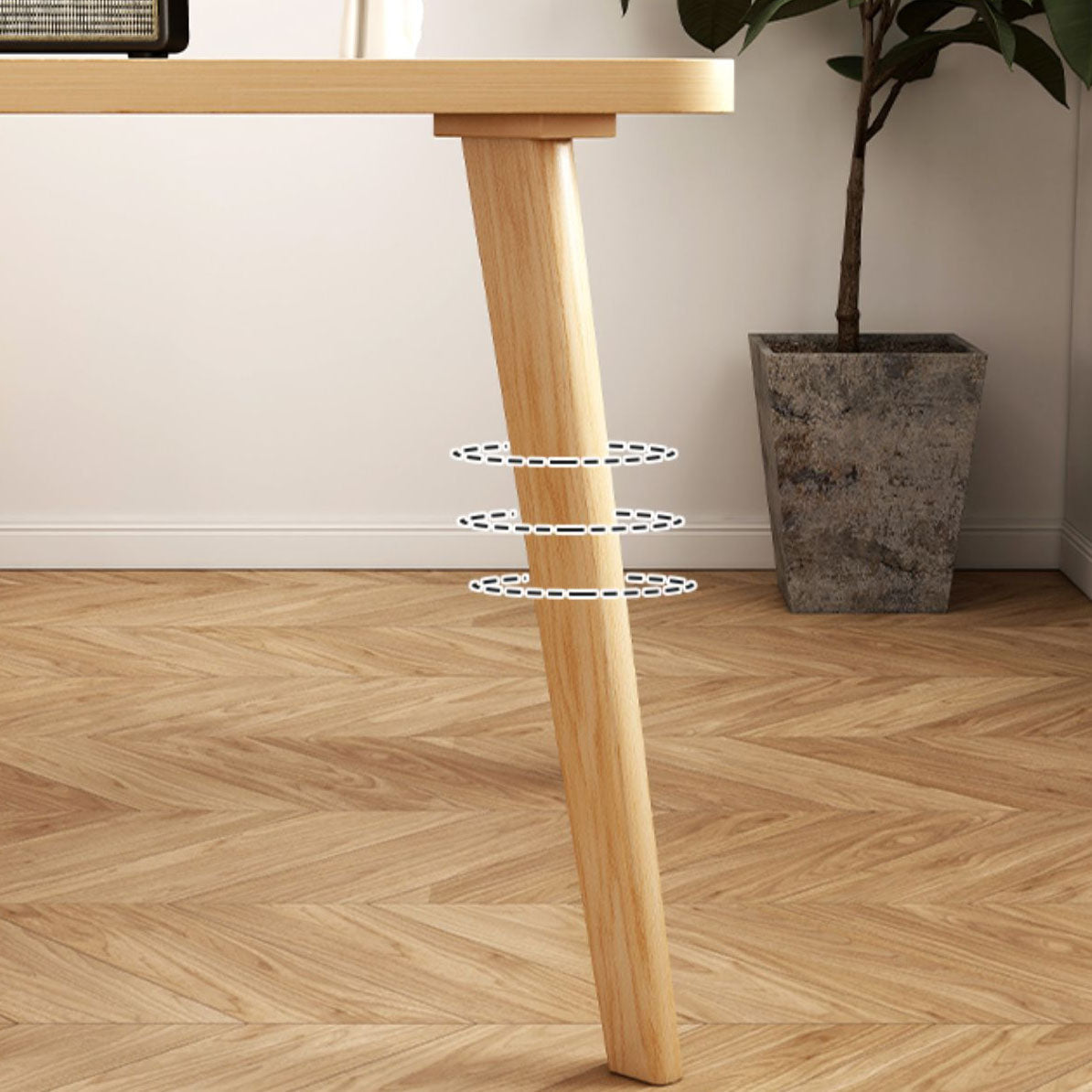 4 gambe tavolo da pranzo mobili da pranzo in legno massiccio per sala da pranzo