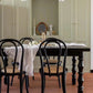 Modern Style Dining Table Solid Wood Dining Room Table in Black