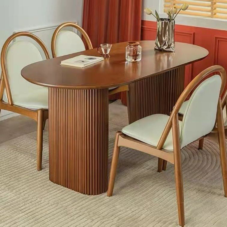Kitchen Oval Dinner Table Dining Room Solid Wood Dining Table Without Chairs Clearhalo 'Dining Tables & Seating' 'Dining Tables' 'dining_table' 'furn' 'furn_dining_table' 'Furniture' 'Kitchen & Dining Furniture' 6964211