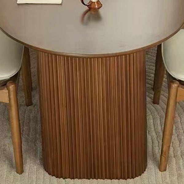Kitchen Oval Dinner Table Dining Room Solid Wood Dining Table Clearhalo 'Dining Tables & Seating' 'Dining Tables' 'dining_table' 'furn' 'furn_dining_table' 'Furniture' 'Kitchen & Dining Furniture' 6964218