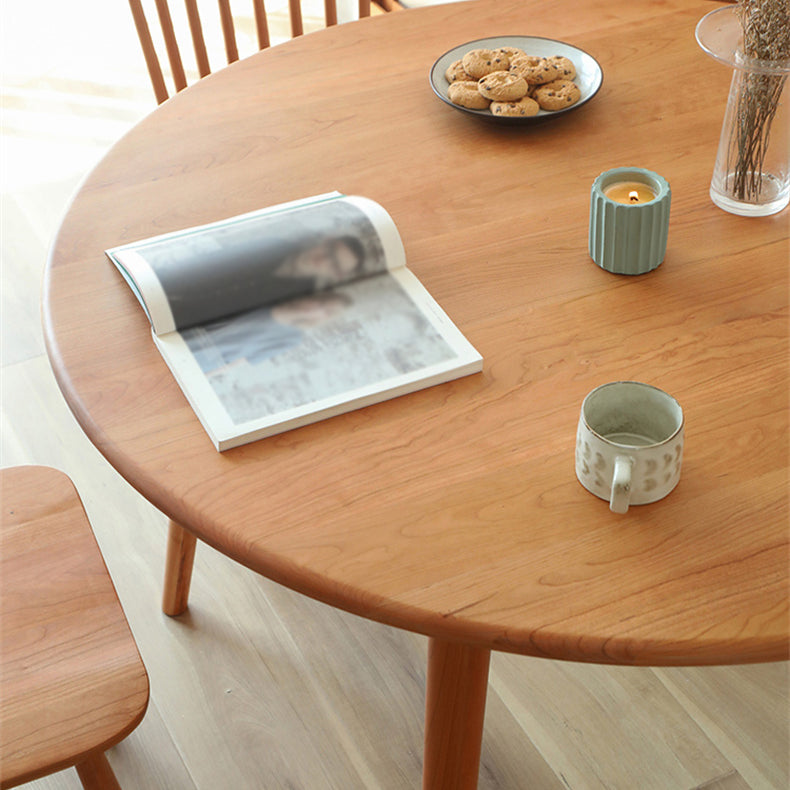 Diner Keukentafel Eetkamer Ronde massief houten eettafel