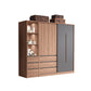 Contemporary Sliding Door Storage Cabinet Bedroom Cabinet with Drawers