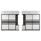 Contemporary Grey and White Storage Cabinet Bedroom Cabinet with Sliding Doors Clearhalo &#39;Armoires &amp; Wardrobes&#39; &#39;armoires_wardrobes&#39; &#39;Bedroom Furniture&#39; &#39;furn&#39; &#39;furn_armoires_wardrobes&#39; &#39;Furniture&#39; 6967386