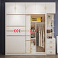 Modern Sliding Door Wardrobe for Bedroom White Cabinet with Drawers