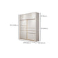 Modern Sliding Door Wardrobe for Bedroom White Cabinet with Drawers