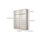Modern Sliding Door Wardrobe for Bedroom White Cabinet with Drawers