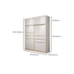 Modern Sliding Door Wardrobe for Bedroom White Cabinet with Drawers