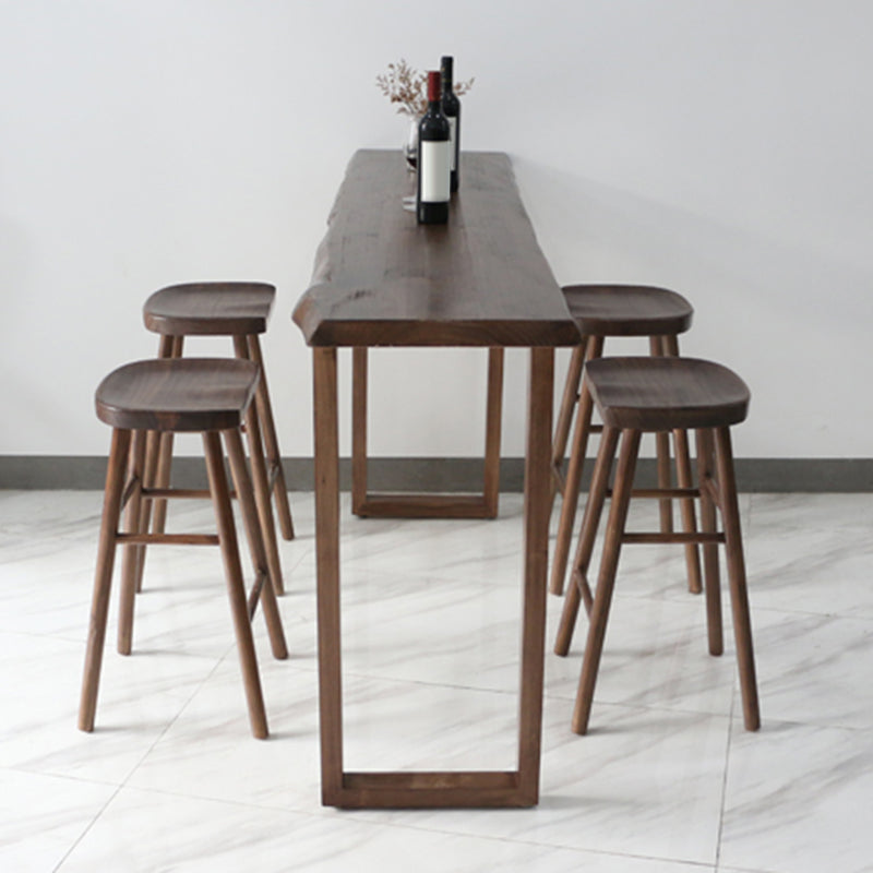 Armless Counter Height Stools Solid Wood Counter and Bar Stool Clearhalo 'Bar Furniture' 'Bar Stools' 'bar_stools' 'furn' 'furn_bar_stools' 'Furniture' 'Kitchen & Dining Furniture' 6967540