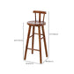 Armless Counter Height Stools Solid Wood Counter and Bar Stool Clearhalo 'Bar Furniture' 'Bar Stools' 'bar_stools' 'furn' 'furn_bar_stools' 'Furniture' 'Kitchen & Dining Furniture' 6967556