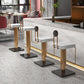 Low Back Counter Bar Stool Glam Armless Counter Chair for Restaurant