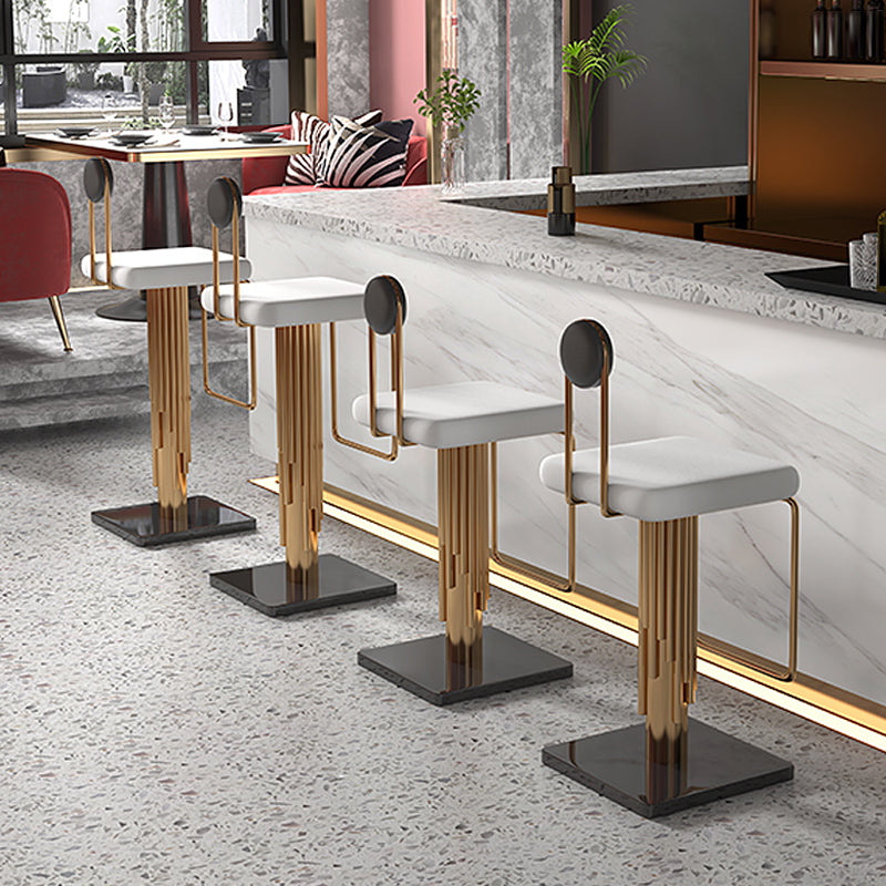 Low Back Counter Bar Stool Glam Armless Counter Chair for Restaurant