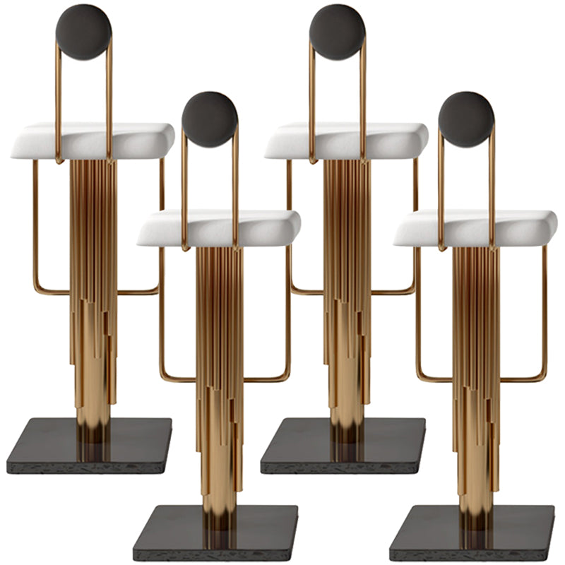 Low Back Counter Bar Stool Glam Armless Counter Chair for Restaurant