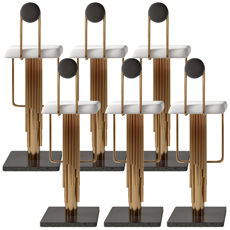 Low Back Counter Bar Stool Glam Armless Counter Chair for Restaurant