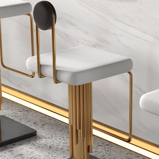 Low Back Counter Bar Stool Glam Armless Counter Chair for Restaurant