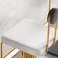 Low Back Counter Bar Stool Glam Armless Counter Chair for Restaurant