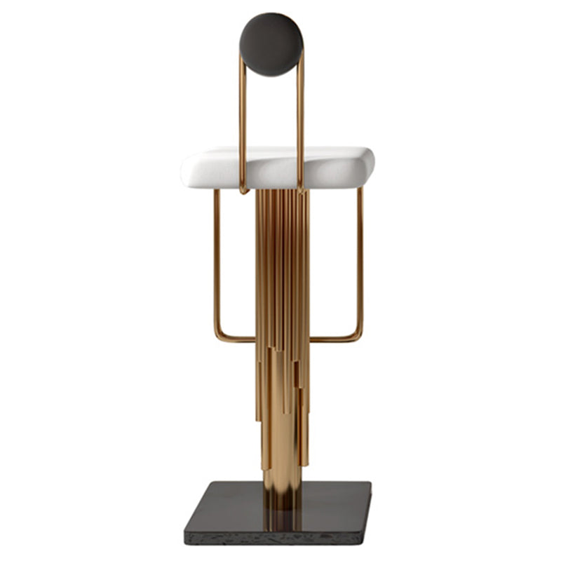 Low Back Counter Bar Stool Glam Armless Counter Chair for Restaurant