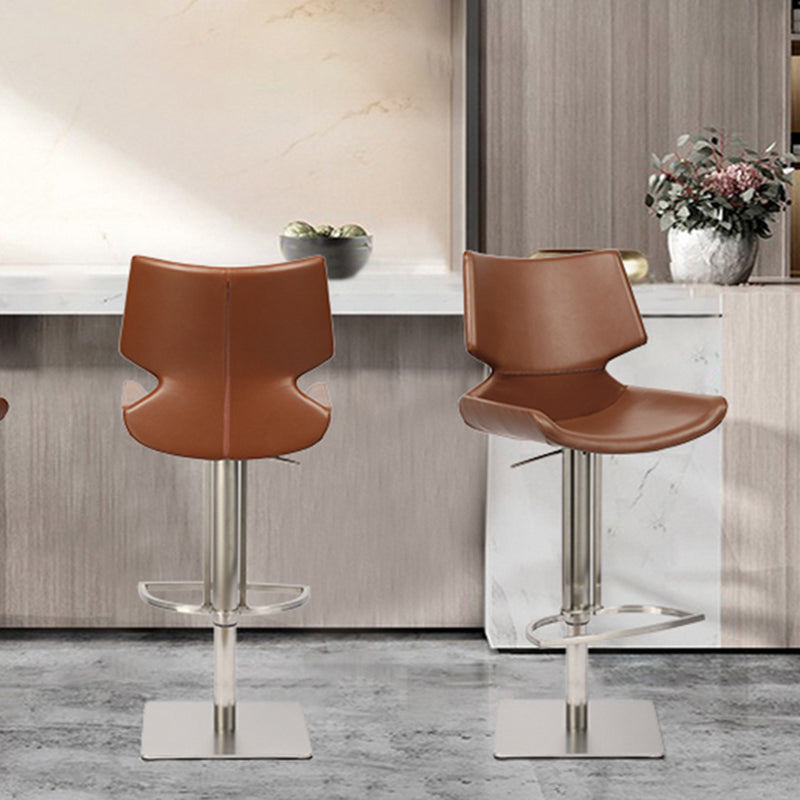 Armless Counter Chair Industrial Counter Height Stools for Restaurant Clearhalo 'Bar Furniture' 'Bar Stools' 'bar_stools' 'furn' 'furn_bar_stools' 'Furniture' 'Kitchen & Dining Furniture' 6967611
