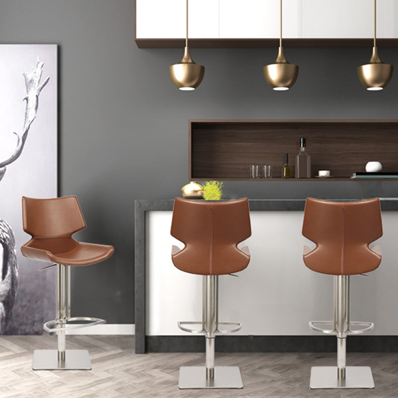 Armless Counter Chair Industrial Counter Height Stools for Restaurant Clearhalo 'Bar Furniture' 'Bar Stools' 'bar_stools' 'furn' 'furn_bar_stools' 'Furniture' 'Kitchen & Dining Furniture' 6967614