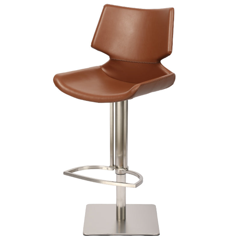 Armless Counter Chair Industrial Counter Height Stools for Restaurant Light Brown 1 Piece Clearhalo 'Bar Furniture' 'Bar Stools' 'bar_stools' 'furn' 'furn_bar_stools' 'Furniture' 'Kitchen & Dining Furniture' 6967619