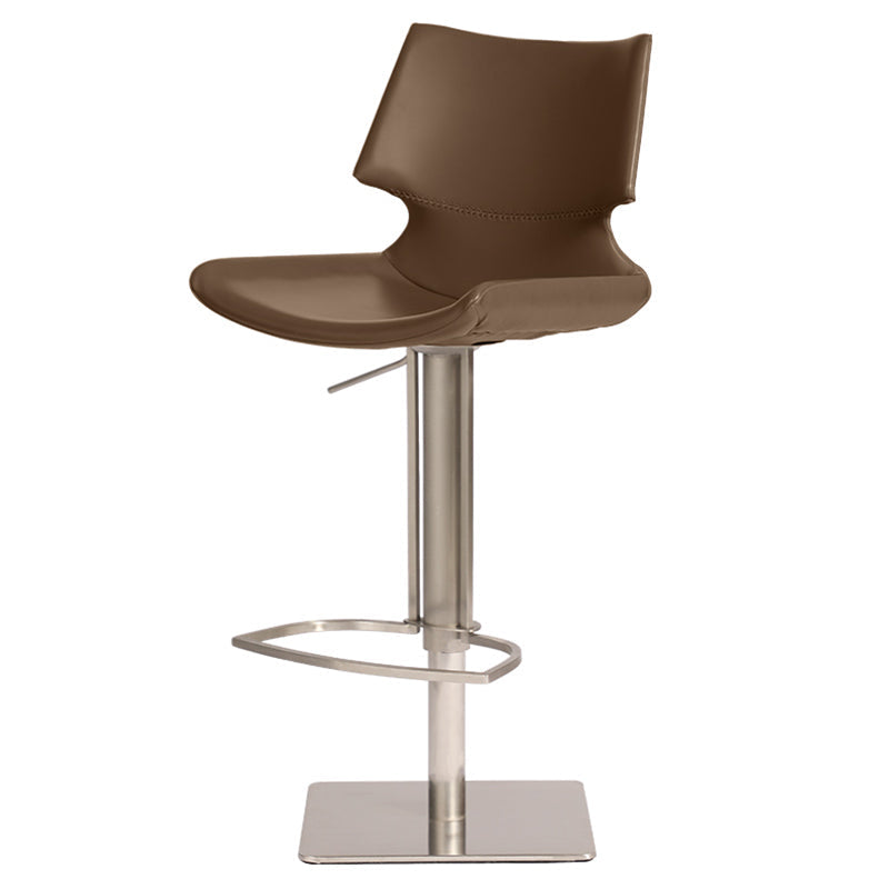 Armless Counter Chair Industrial Counter Height Stools for Restaurant Dark Brown 1 Piece Clearhalo 'Bar Furniture' 'Bar Stools' 'bar_stools' 'furn' 'furn_bar_stools' 'Furniture' 'Kitchen & Dining Furniture' 6967620