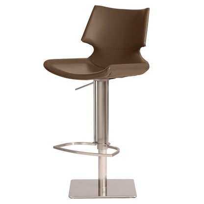 Armless Counter Chair Industrial Counter Height Stools for Restaurant Dark Brown 1 Piece Clearhalo 'Bar Furniture' 'Bar Stools' 'bar_stools' 'furn' 'furn_bar_stools' 'Furniture' 'Kitchen & Dining Furniture' 6967620