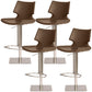 Armless Counter Chair Industrial Counter Height Stools for Restaurant Dark Brown 4 Piece Set Clearhalo 'Bar Furniture' 'Bar Stools' 'bar_stools' 'furn' 'furn_bar_stools' 'Furniture' 'Kitchen & Dining Furniture' 6967623