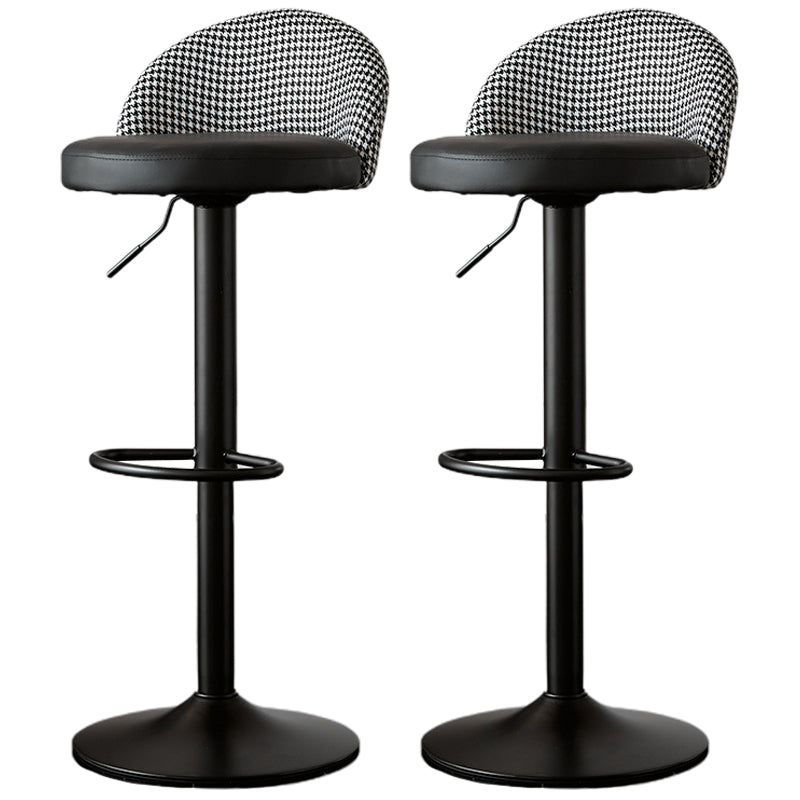 低腰ダイニングスツール調整可能な高さのバースツールクッション付き