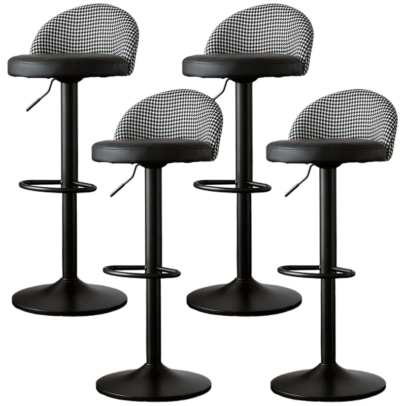 低腰ダイニングスツール調整可能な高さのバースツールクッション付き