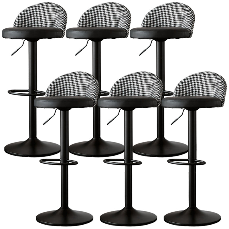 低腰ダイニングスツール調整可能な高さのバースツールクッション付き