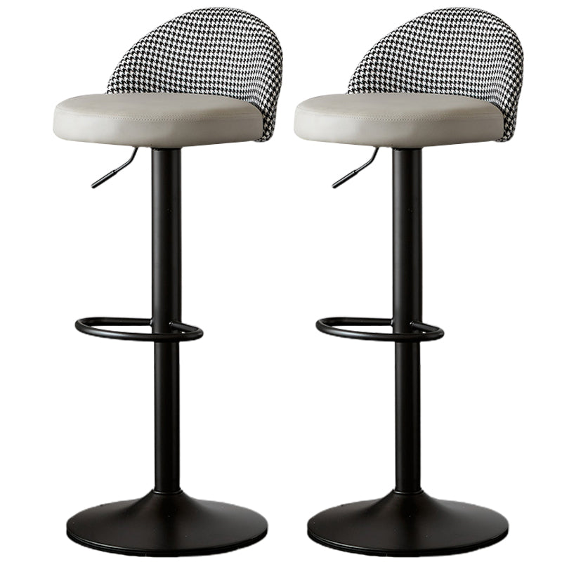 低腰ダイニングスツール調整可能な高さのバースツールクッション付き